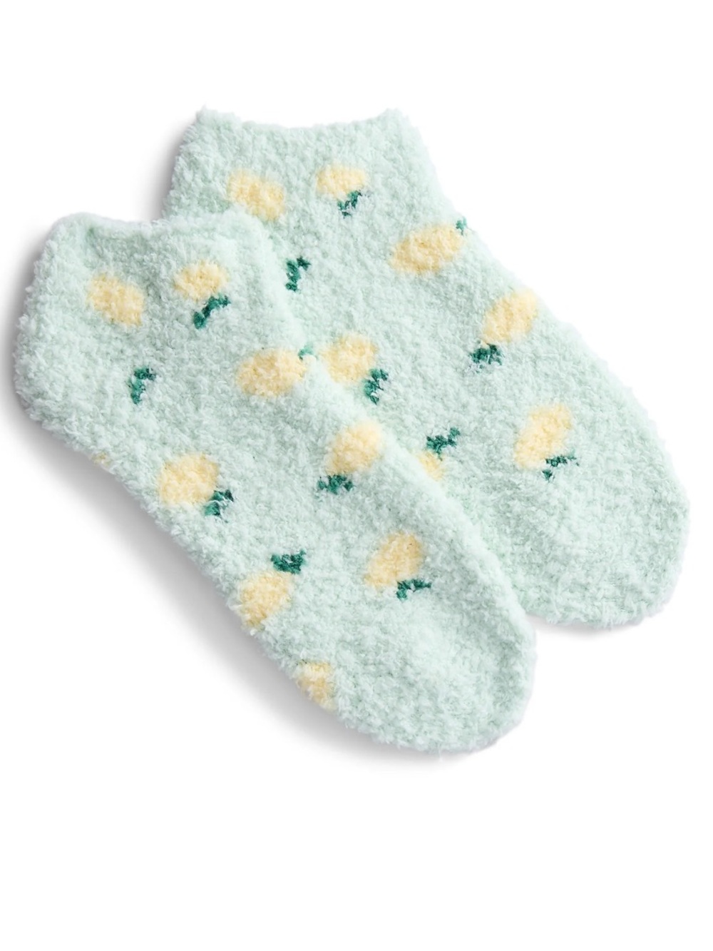 Fuzzy, lemon Printed Socks